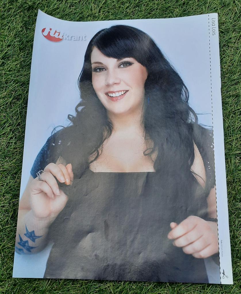 Poster A4 Hitkrant 2009 Lisa Lois / Taylor Lautner, A4 of kleiner, Ophalen of Verzenden, Muziek, Rechthoekig Staand