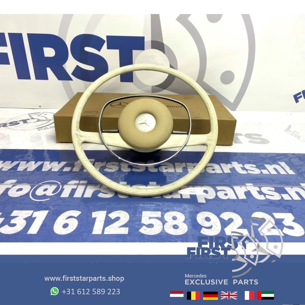 A1154640301 W114 W115 origineel Mercedes STUUR IVOOR WIT 196, Gebruikt, -, Ophalen of Verzenden, -