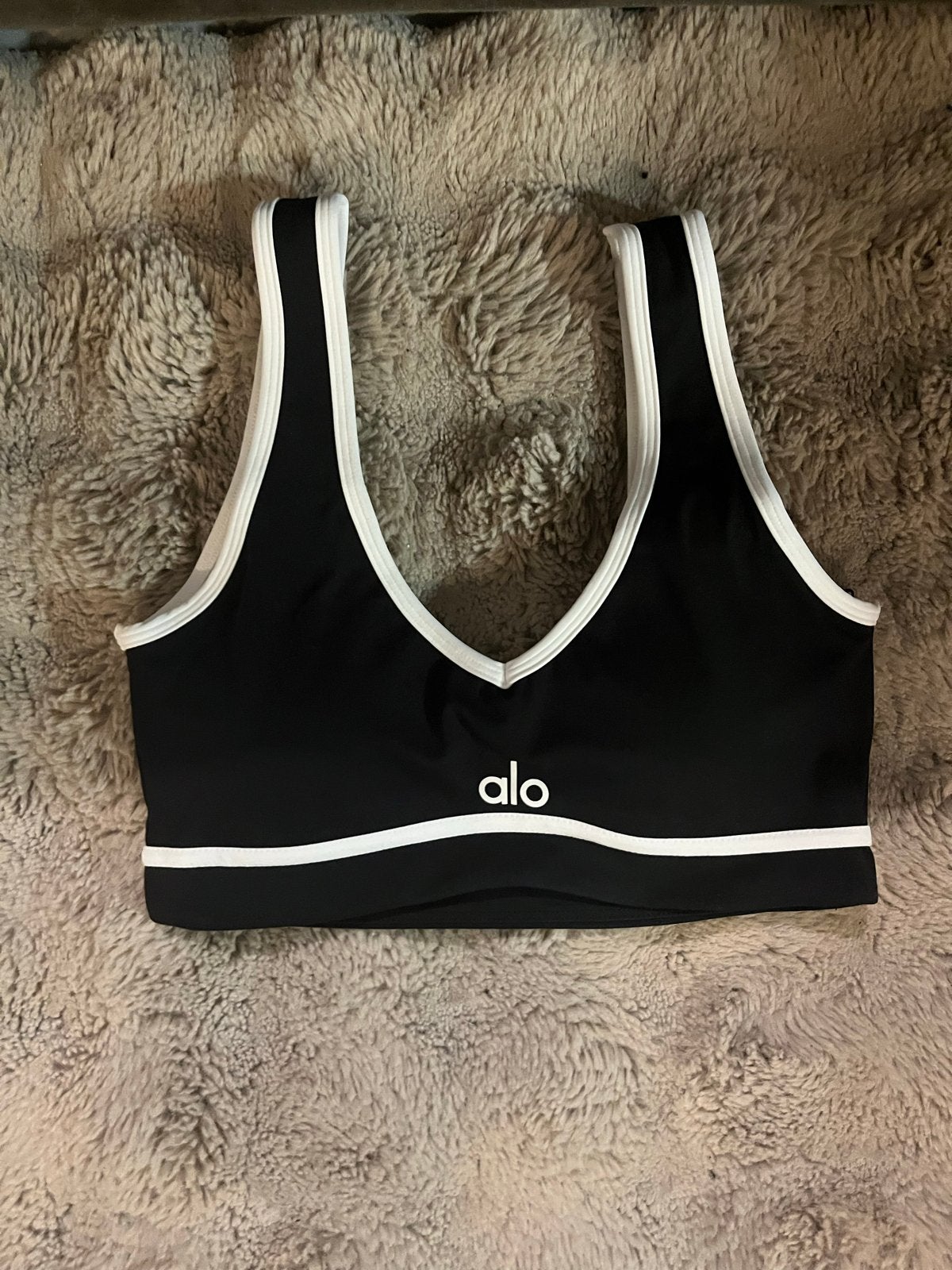 Alo Yoga Sportbeha Zwart Maat XL, Ophalen of Verzenden, Maat 46/48 (XL) of groter, Zwart, Yoga
