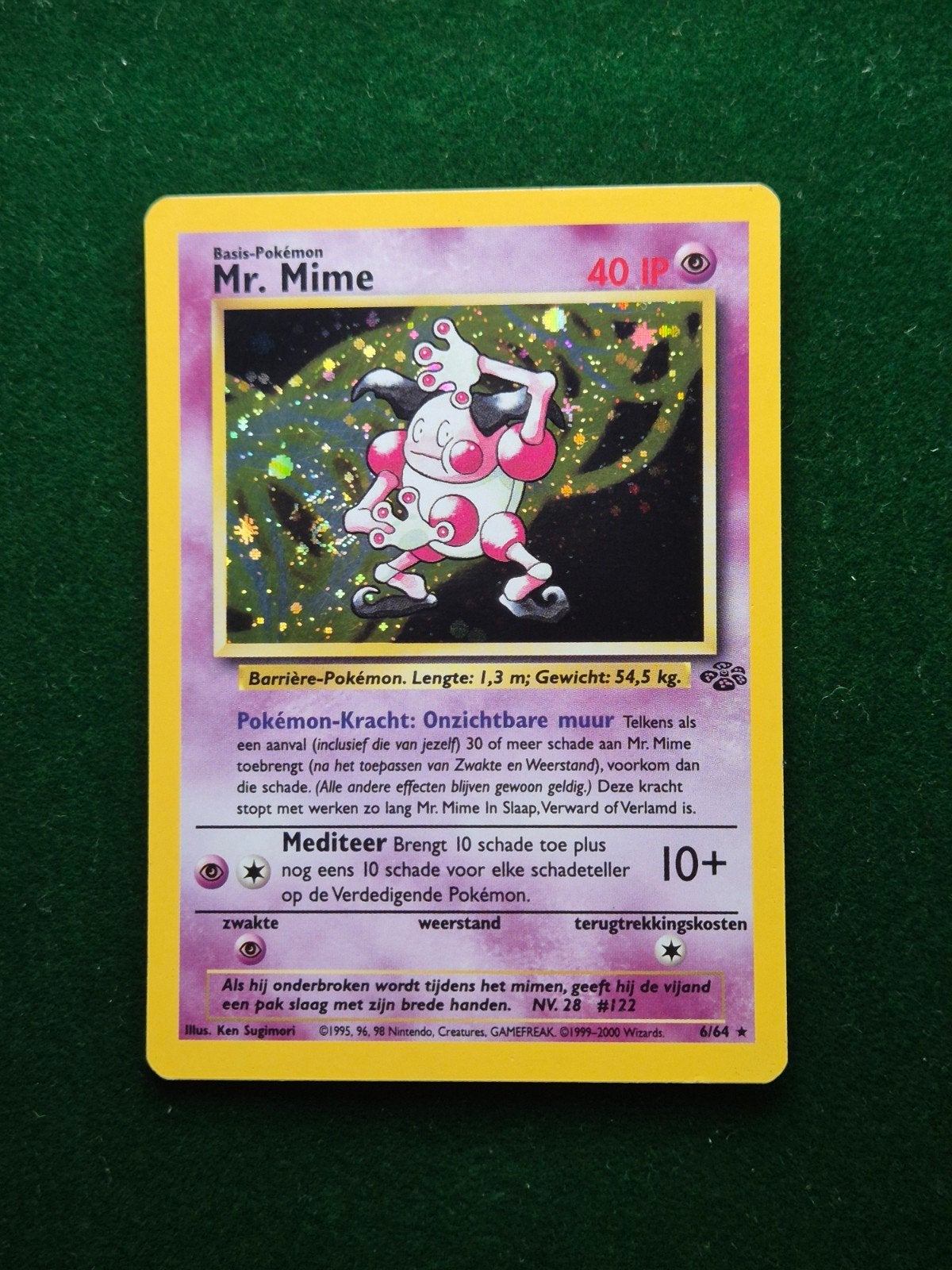 Mr. Mime - Jungle Nederlands 6/64, Verzenden, Zo goed als nieuw, Losse kaart, Foil