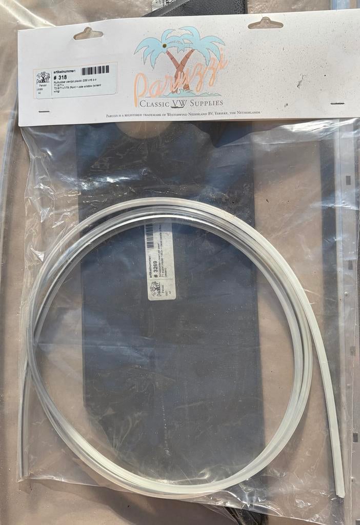 Ruitrubber sierlijst plastic (250 cm) voor VW Kever, Ophalen, Nieuw