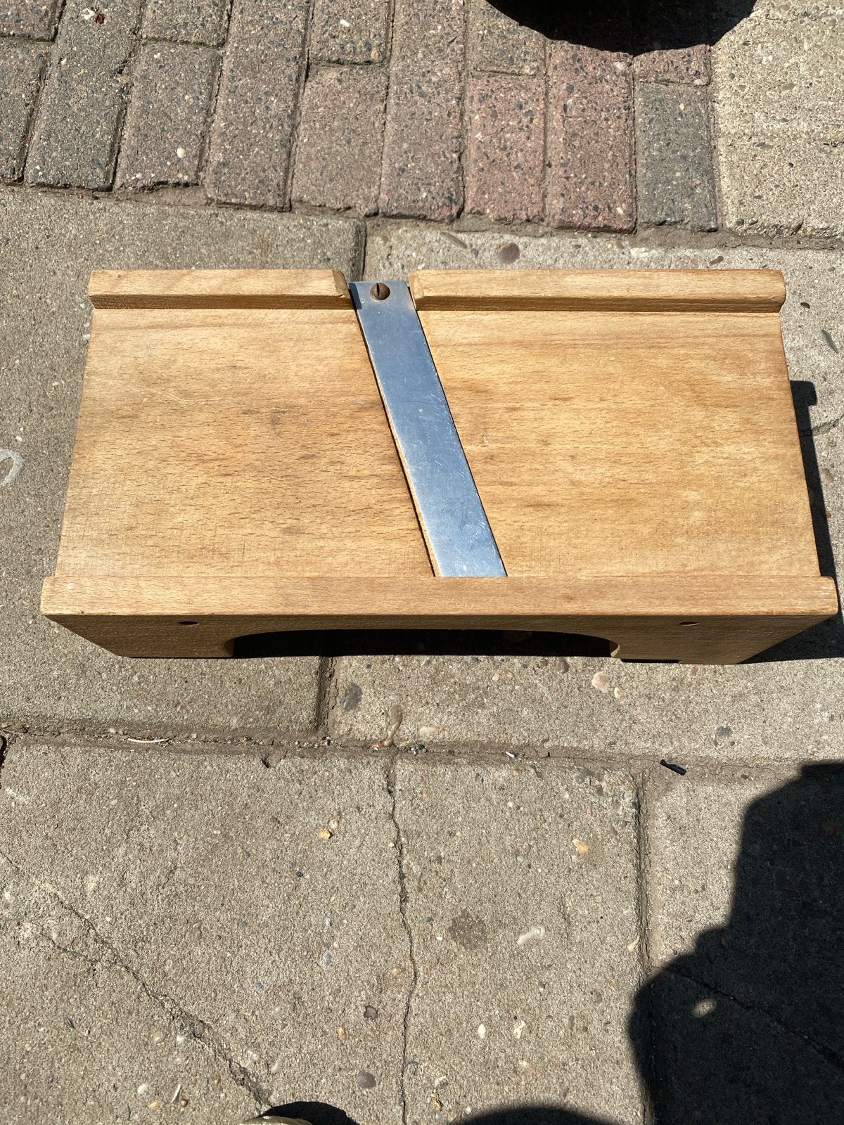 Vintage houten mandoline snijder, Ophalen of Verzenden