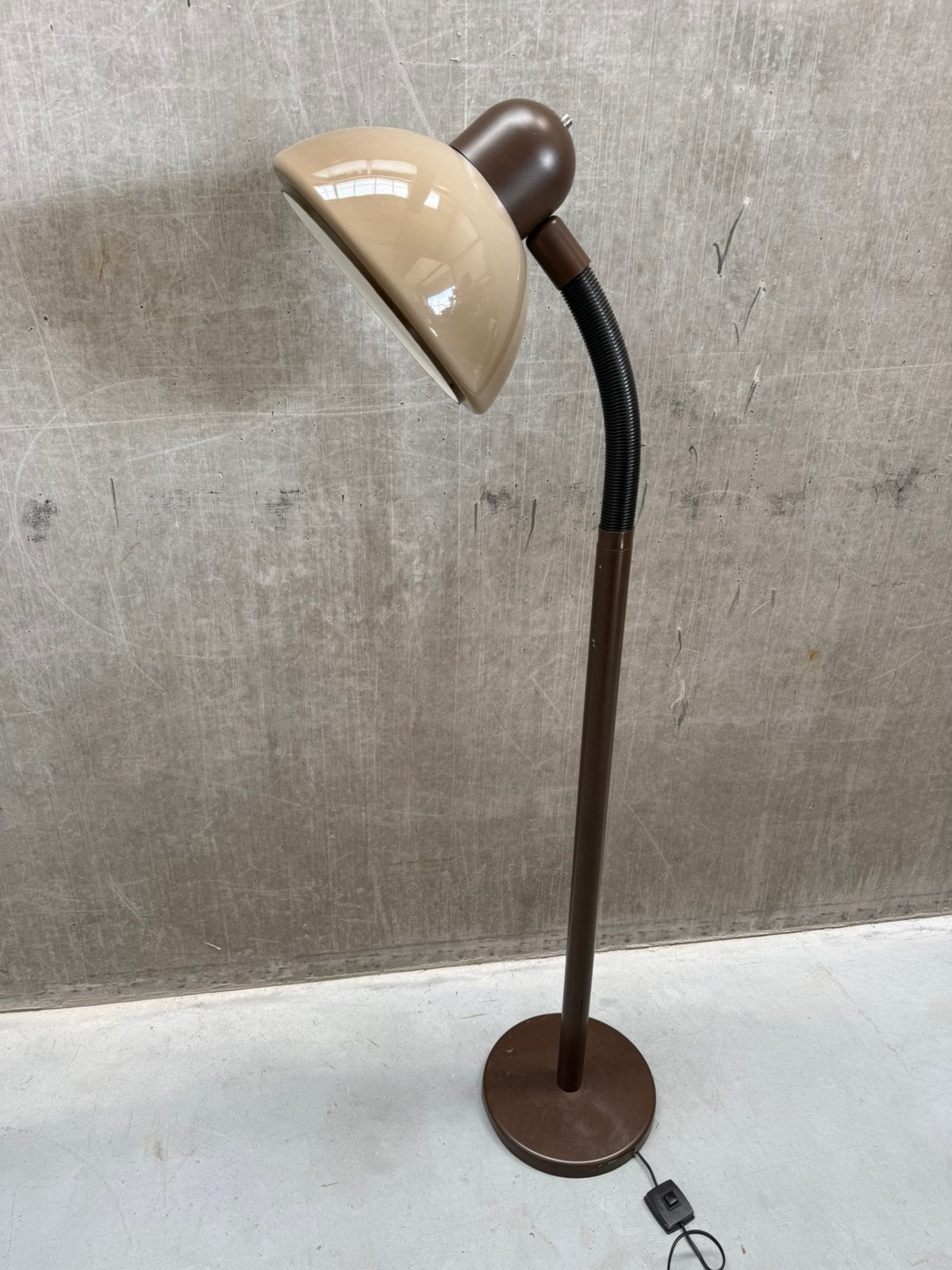 Originele Dijkstra Mushroom Vloerlamp - Space Age Design, Gebruikt, 100 tot 150 cm, X, Metaal