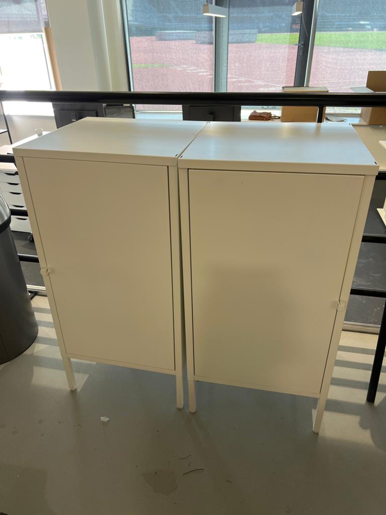 Witte IKEA kasten, metaal - per stuk of samen, Ophalen, Gebruikt