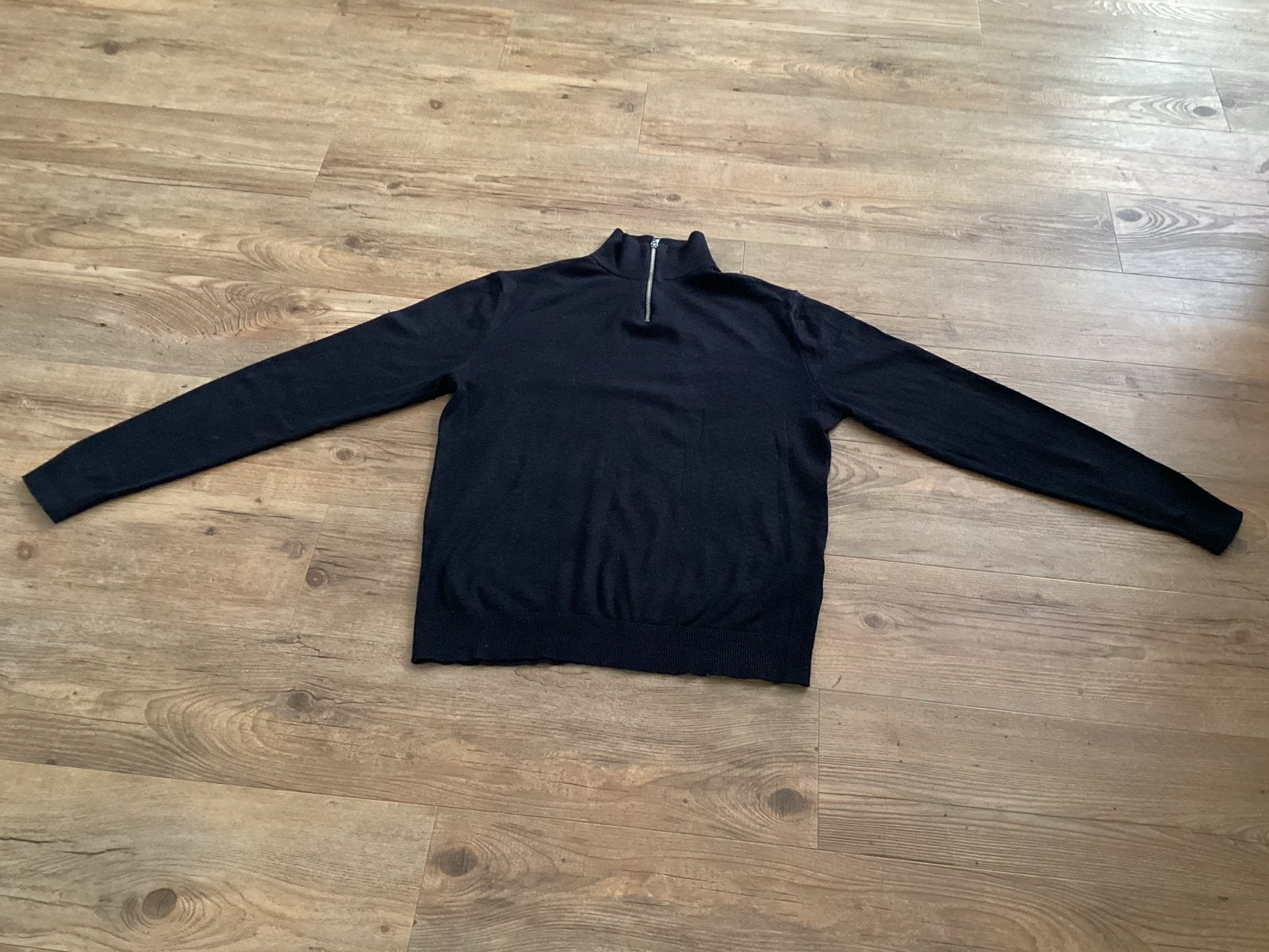 Jack & Jones heren trui met col - Maat L, Ophalen of Verzenden, Zo goed als nieuw, Maat 52/54 (L), Zwart