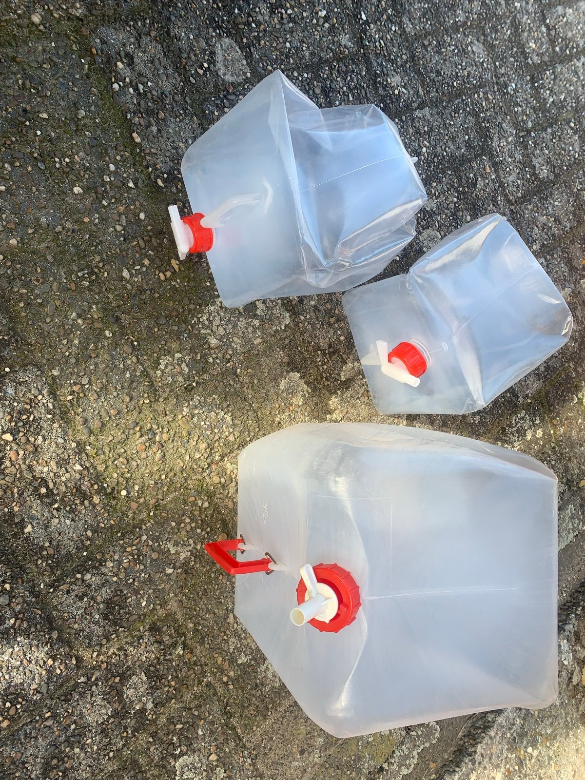 Waterzakken 2x5 liter en 1x10 liter - Ideaal voor kamperen, Caravans en Kamperen, Ophalen