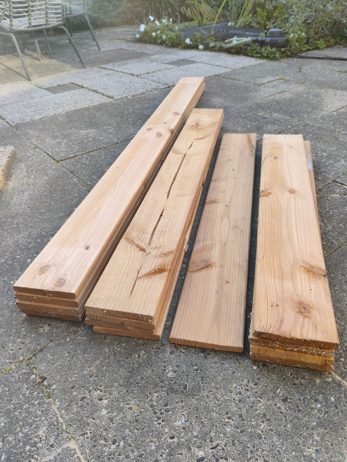 Douglas tuinhout planken 13,5cm breed, Tuin en Terras, Ophalen, Zo goed als nieuw, Minder dan 180 cm, Planken
