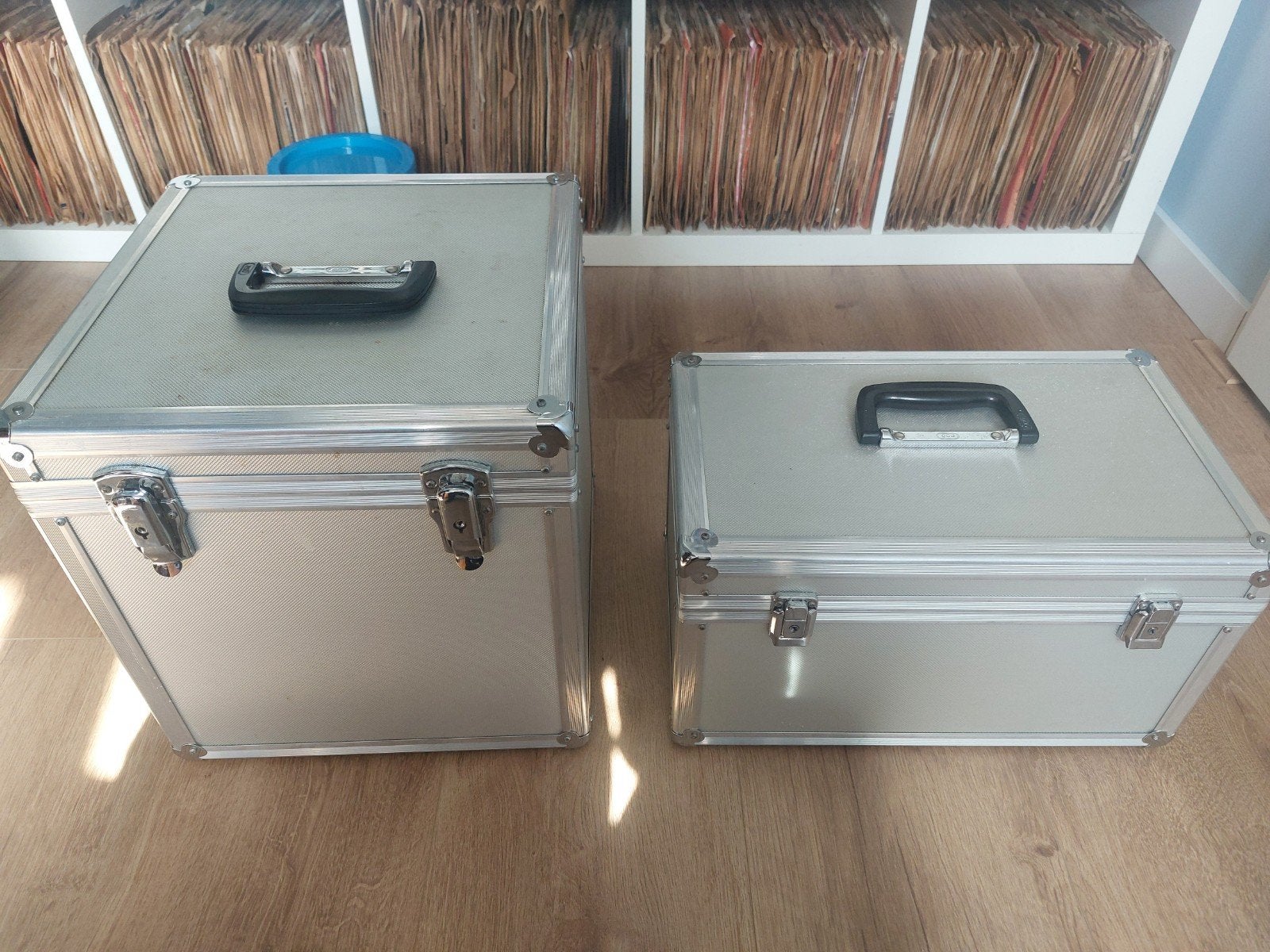 Set van 2 Flightcases voor DJ-apparatuur of vinyl, Ophalen, Gebruikt, Overige instrumenten, Flightcase