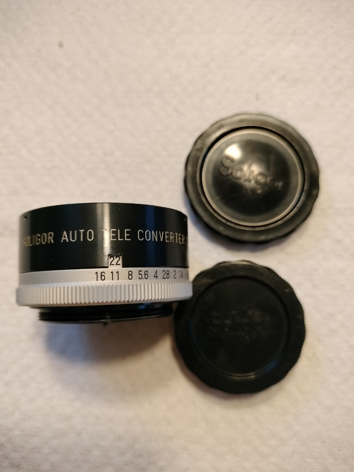 Auto tele converter 2x mount m42 Soligor, Ophalen of Verzenden, M42, Voorzetlens/converter