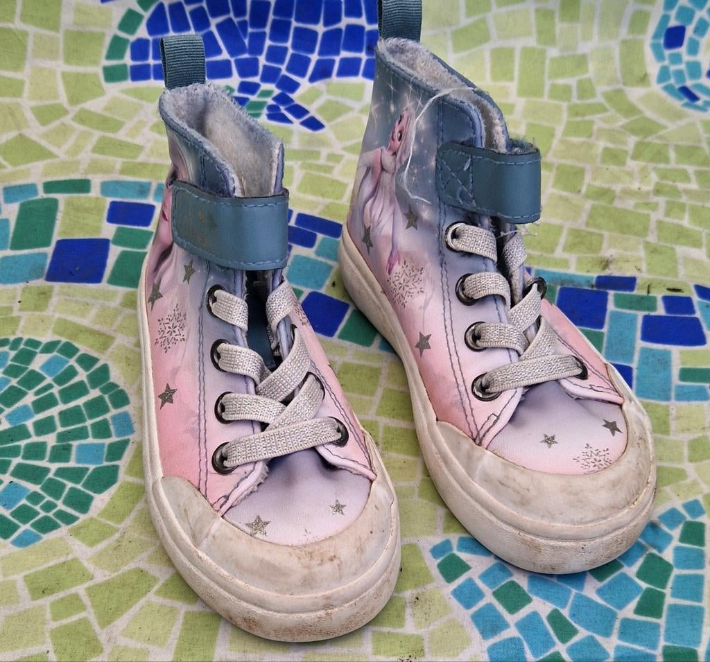 H&M Frozen Elsa Sneakers - Maat 25 - Blauw/Roze, Ophalen of Verzenden, Meisje, Schoenen