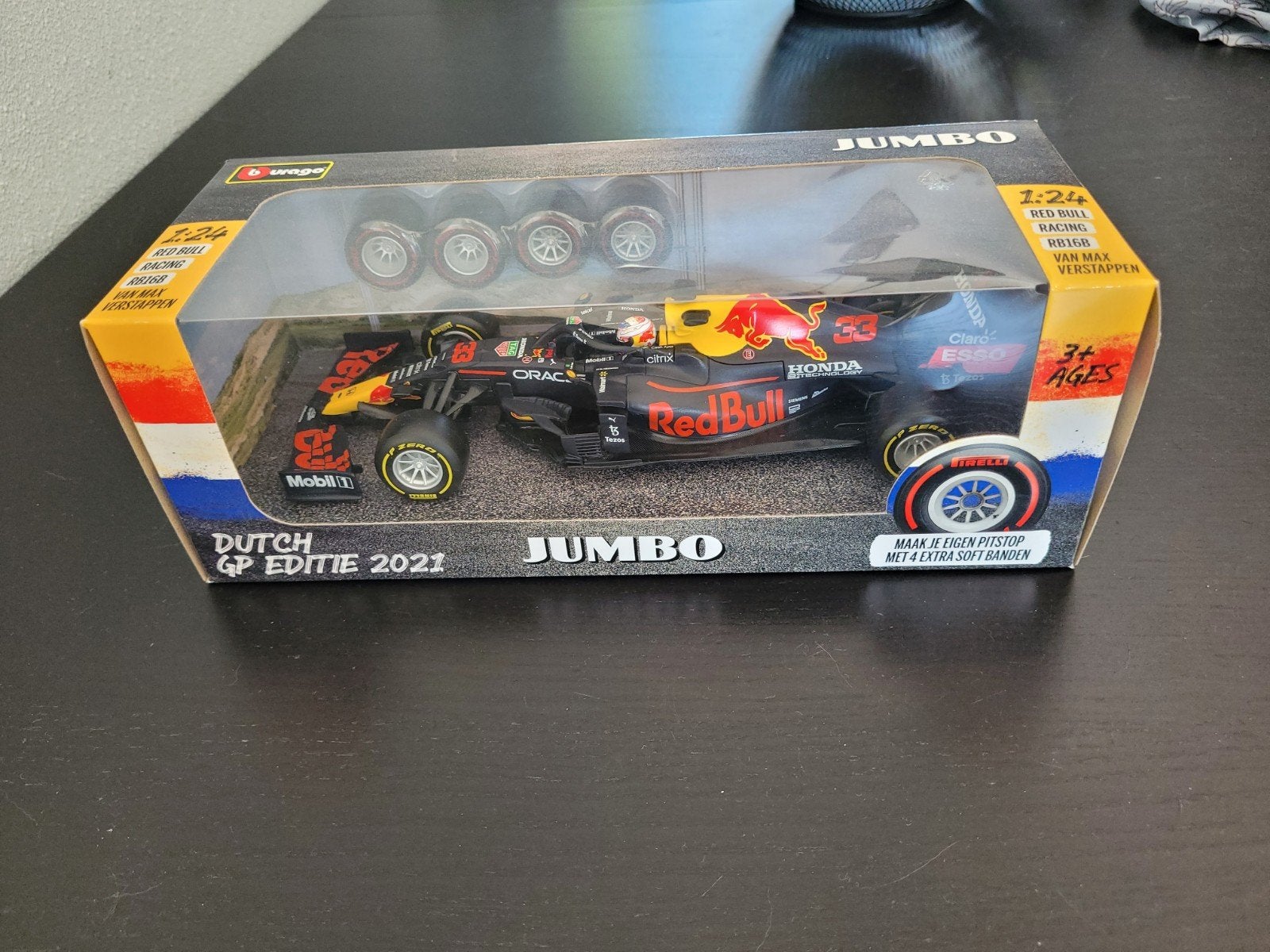 Bburago Red Bull Racing RB16B Max Verstappen Dutch GP 2021, Hobby en Vrije tijd, Modelauto's | 1:43, Ophalen, Nieuw, Auto, Overige merken