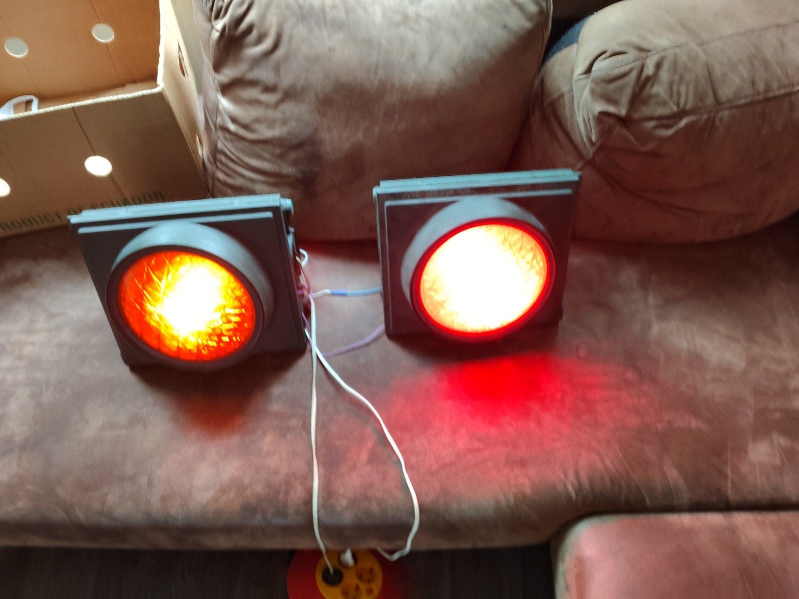 Set van 2 Vintage Verkeerslichten - Decoratie/Verzamelaar, Ophalen of Verzenden