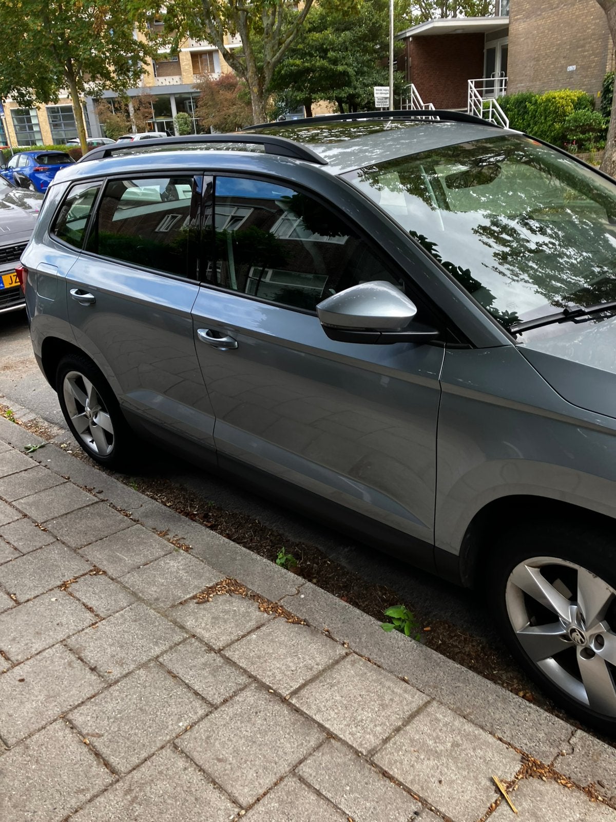 Skoda Karoq 1.5 TSI panoramadak 150pk Dsg-7 2018 Grijs, Stof, 1498 cc, Euro 6, 4 cilinders