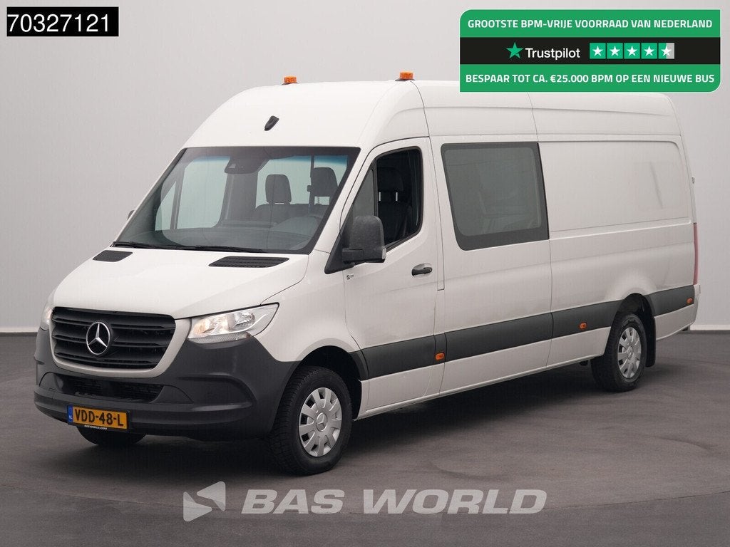 Mercedes Sprinter 316 CDI Automaat Dubbel Cabine L3H2 Navi A, Auto's, Bestelauto's, Automaat, Automatische klimaatregeling, Gebruikt