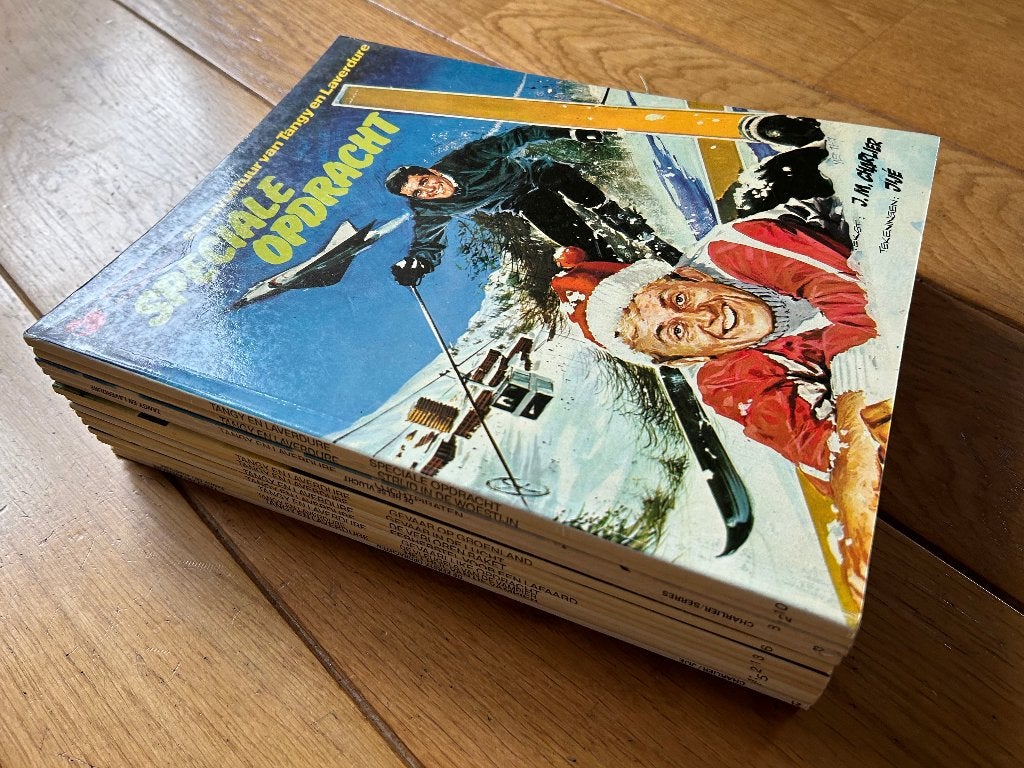 16x strips Tangy en Laverdure, Boeken, Stripboeken, Meerdere stripboeken, Ophalen of Verzenden, Zo goed als nieuw, Jean-Michel Charlier