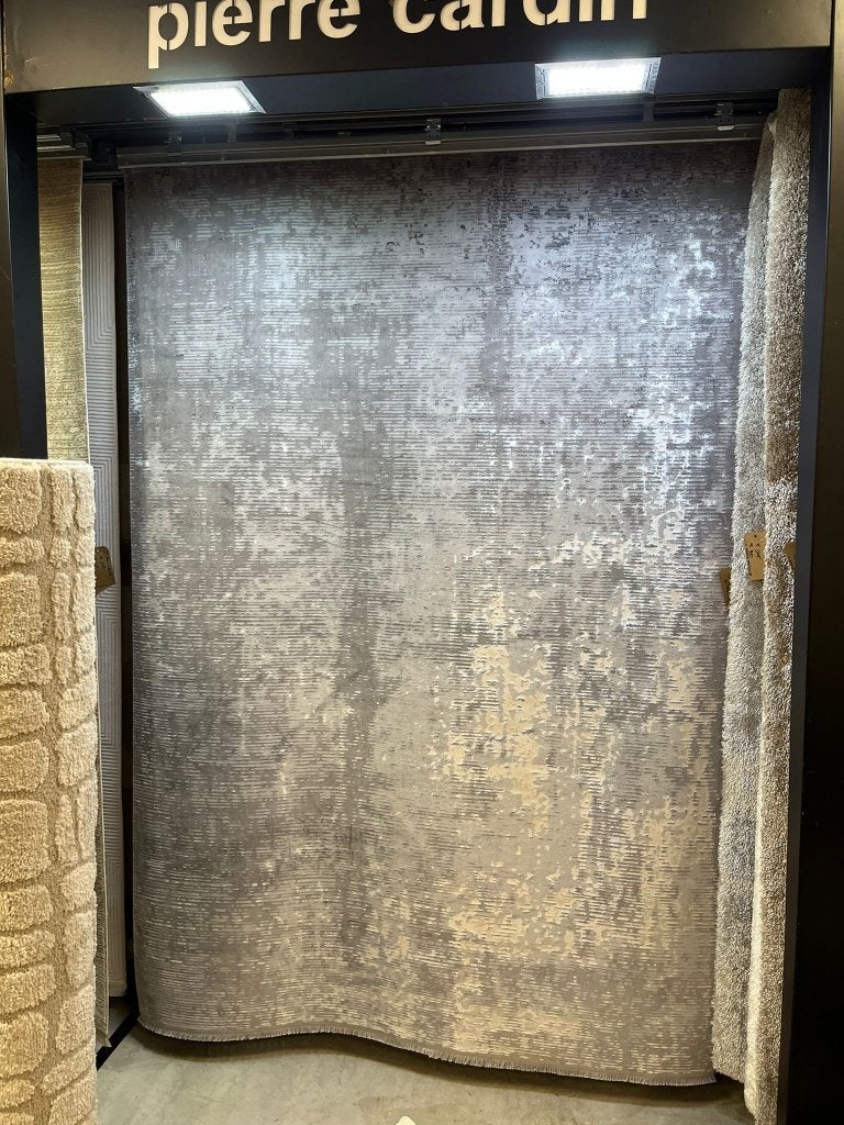 Vloerkleed zacht laagpolig met vleug 160x230cm grijs creme, Huis en Inrichting, Stoffering | Tapijten en Kleden, 150 tot 200 cm