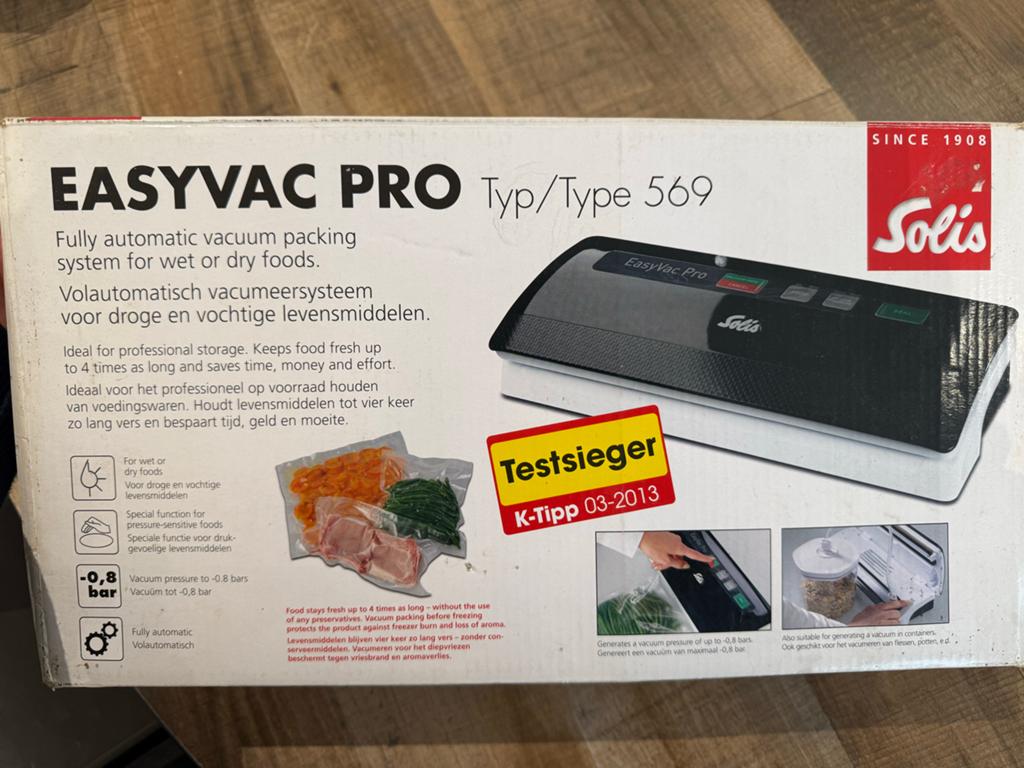 Solis EasyVac Pro Vacumeerapparaat met zakjes - Nieuw, Ophalen, Nieuw