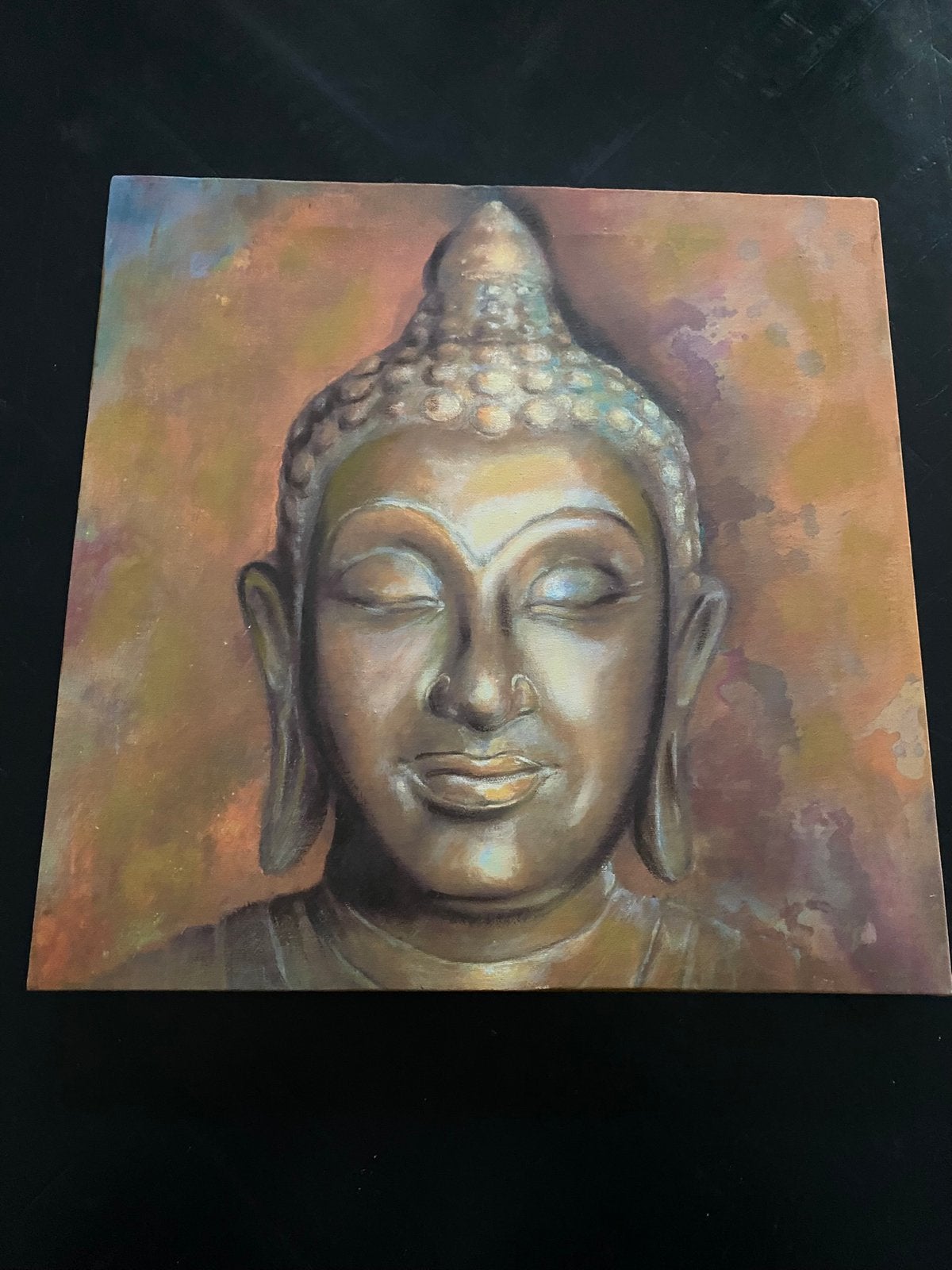 Canvas schilderij/schilderijtje Boeddha, Ophalen
