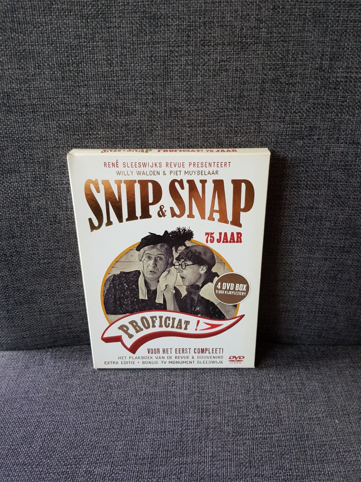 Snip & Snap - 75 jaar proficiat (4 DVD), Alle leeftijden, Ophalen of Verzenden, Zo goed als nieuw, Stand-up of Theatershow