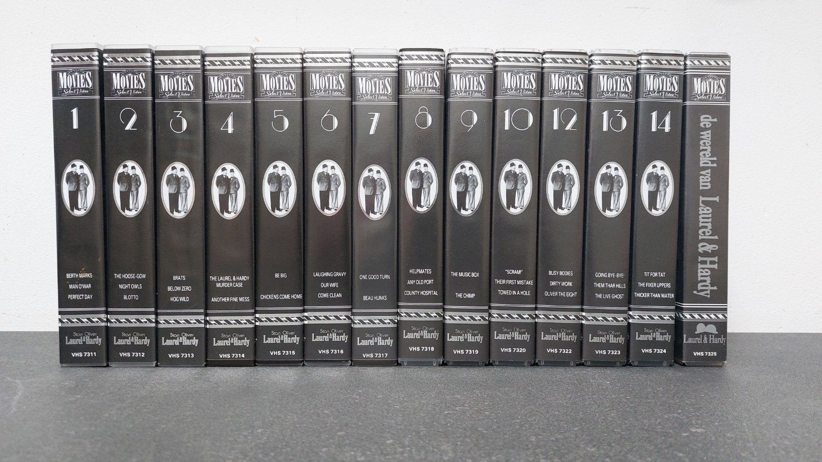 Serie films van Laurel & Hardy, Cd's en Dvd's, VHS | Film, Nederlands ondertiteld, Engels, Alle leeftijden, Ophalen of Verzenden