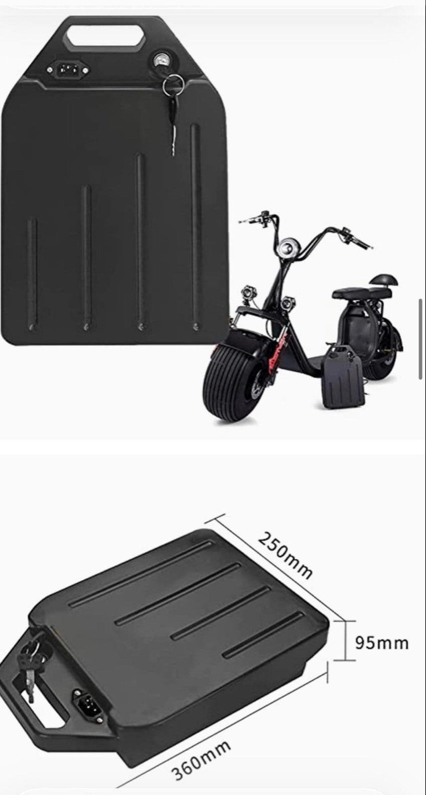 Jubang 60V 20Ah Lithium Batterij voor City Scooter/Harley, Ophalen of Verzenden, Nieuw