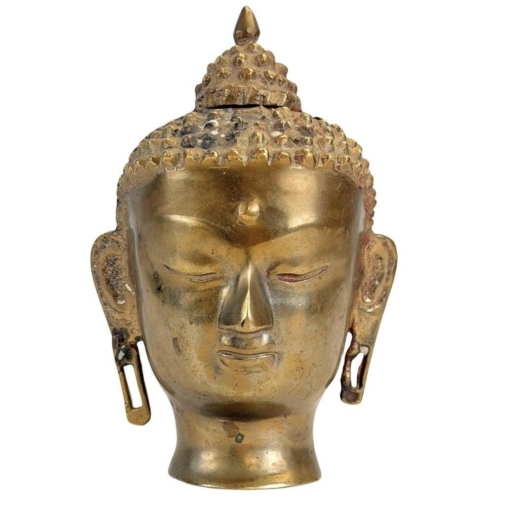 Boeddhahoofd – Nepalese bronzen stijl