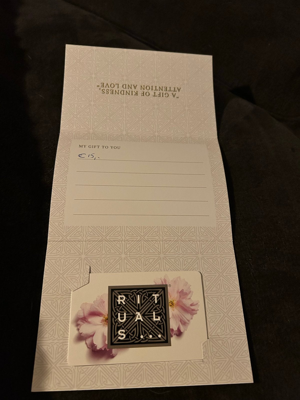 Cadeaukaart Rituals, Tickets en Kaartjes, Eén persoon, Cadeaubon