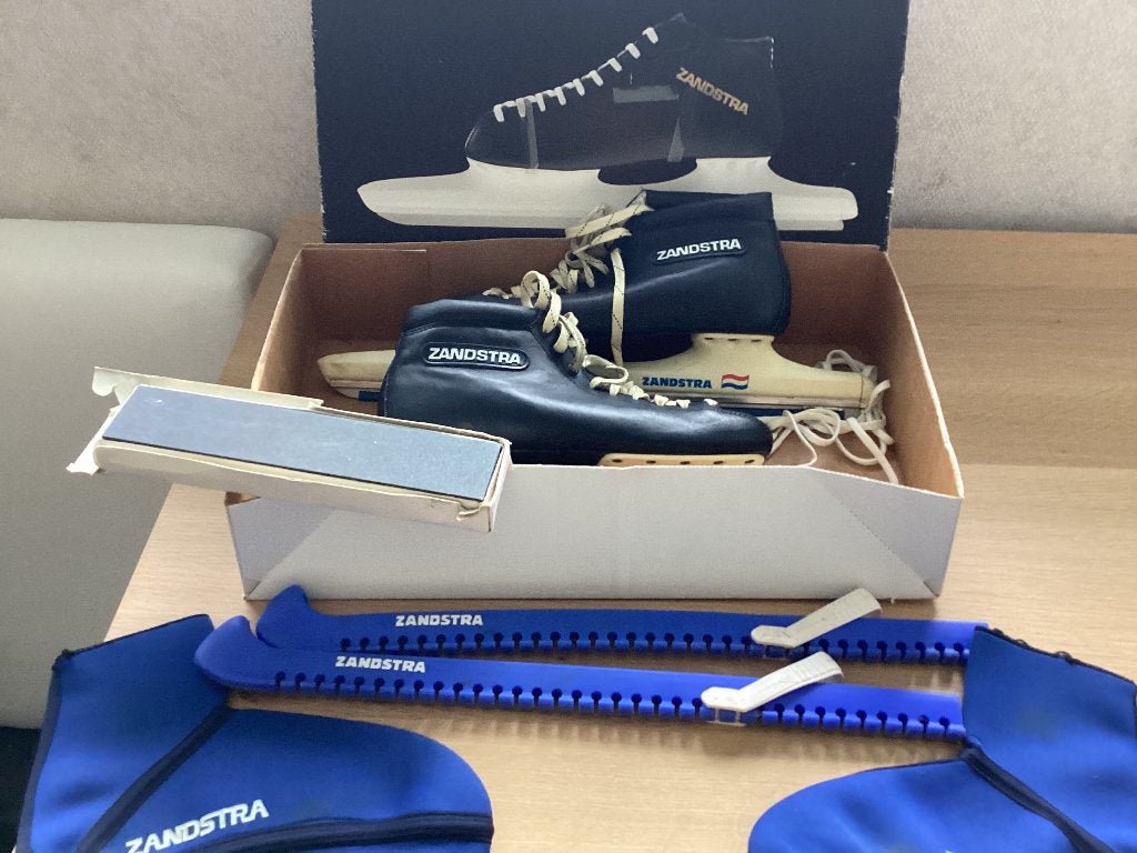Zandstra nylon noren 8003 h.c. mt 44, Sport en Fitness, Schaatsen, Ophalen of Verzenden, Noren, Gebruikt, Zandstra