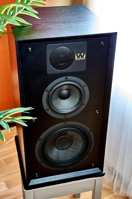 Wharfedale Linton 85 Anniversary Zwart, Zo goed als nieuw, 120 watt of meer, Front, Rear of Stereo speakers, Ophalen