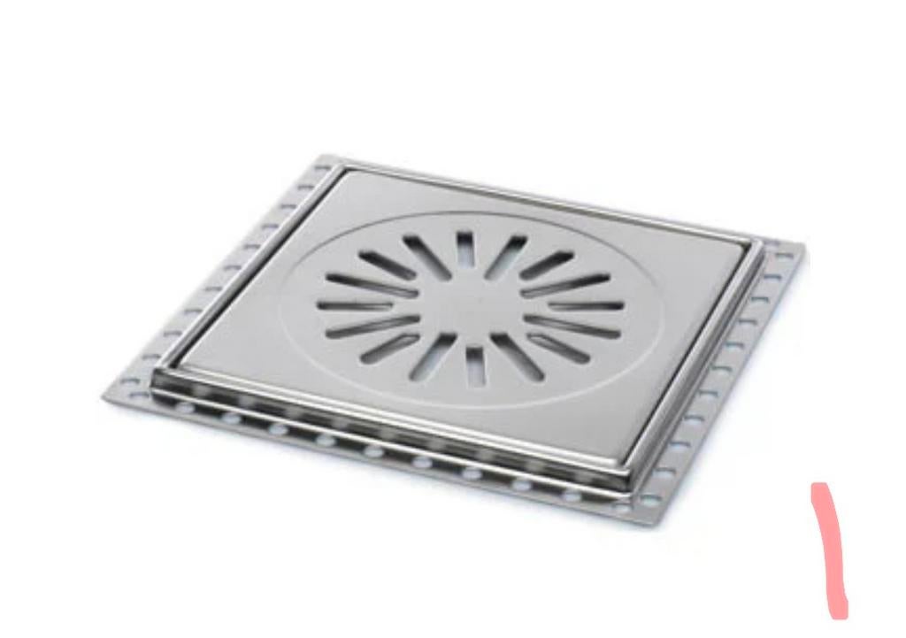 Aquaberg renovatieput RVS rooster 9mm 200x200mm, Ophalen of Verzenden, Nieuw, Rvs, Douche