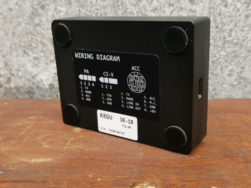 XIEGU DE-19 AUDO INTERFACE G90 - G106 - X5105, Telecommunicatie, Zenders en Ontvangers, Verzenden, Nieuw, Zender en Ontvanger
