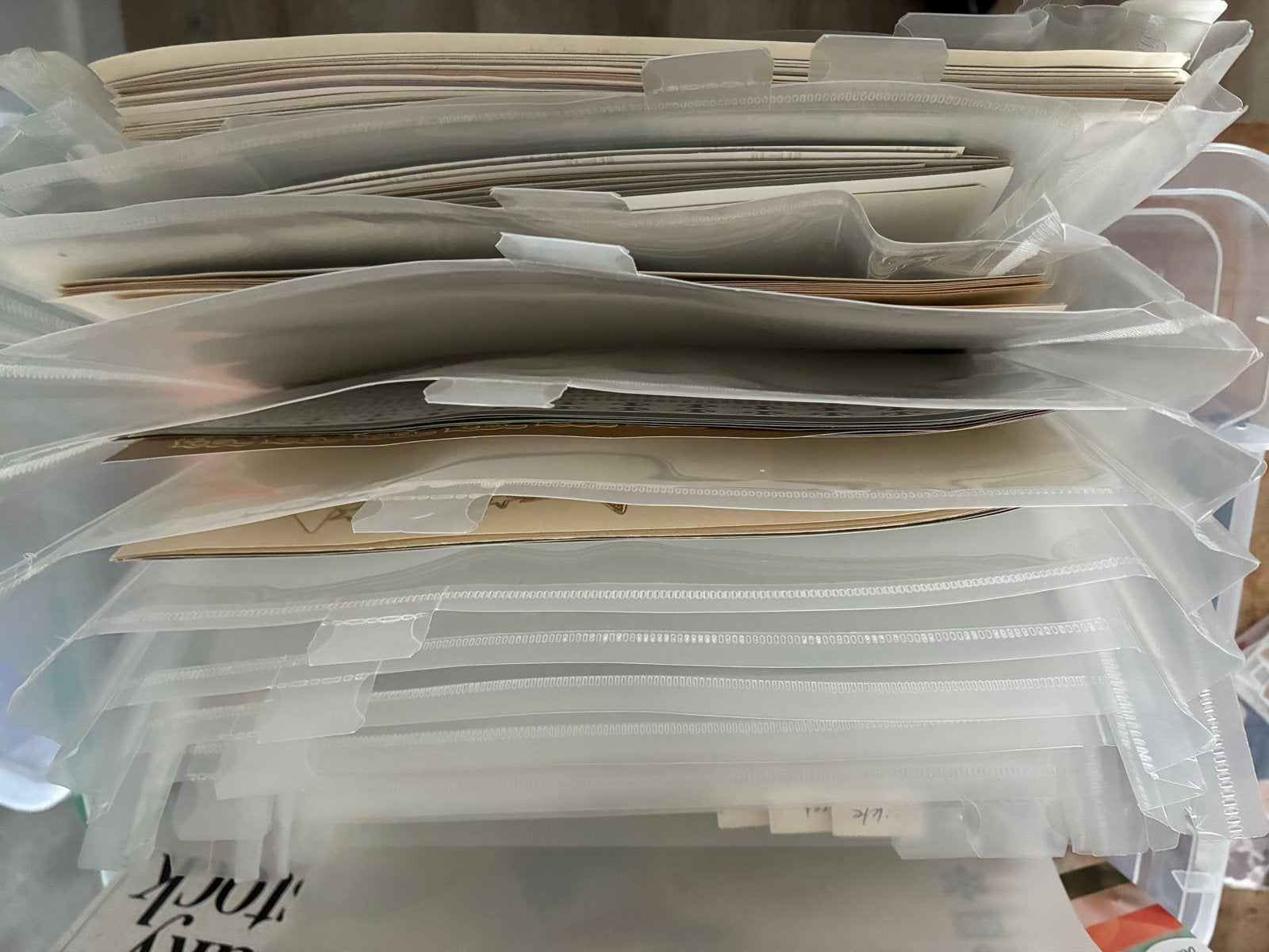 Grote partij knutselspullen, kaarten en papier, Ophalen of Verzenden, Gebruikt, Overige thema's, Blanco kaart of Basiskaart