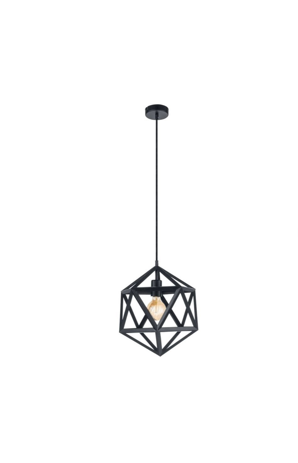 Industriële hexagon hanglamp van Eglo, Ophalen, Zo goed als nieuw