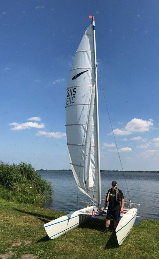 2 x Catamaran Dart 18, Watersport en Boten, Ophalen, Gebruikt, Geen motor, Overige modellen