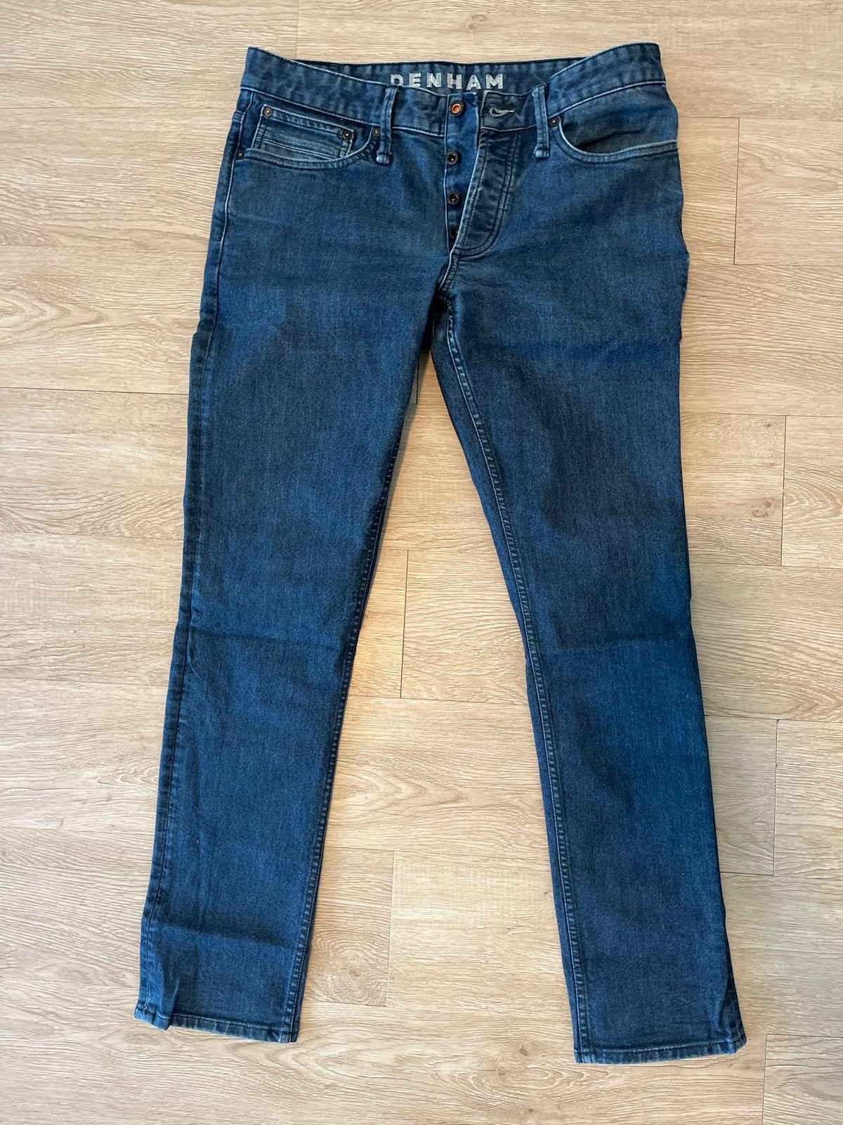 Denham Razor Slim Fit Jeans W32 L32, Ophalen of Verzenden, Gedragen, Blauw, W32 (confectie 46) of kleiner
