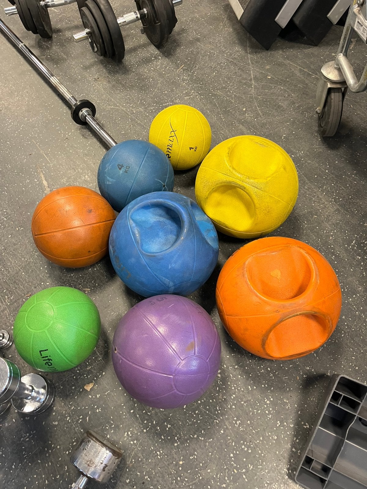 Lifemaxx gewicht ballen 1-10 kg gewichten bal, Ophalen, Gebruikt, Lifemaxx, Gewicht ballen