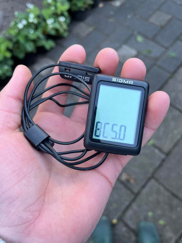 Sigma BC 5.0 fietscomputer, Fietsen en Brommers, Ophalen, Waterdicht, Zo goed als nieuw