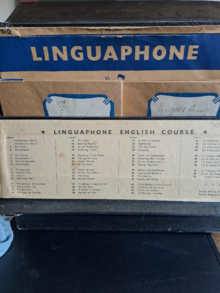 Linguaphone Engels grammofoon, Ophalen, Alpha, Gelezen, Overige niveaus