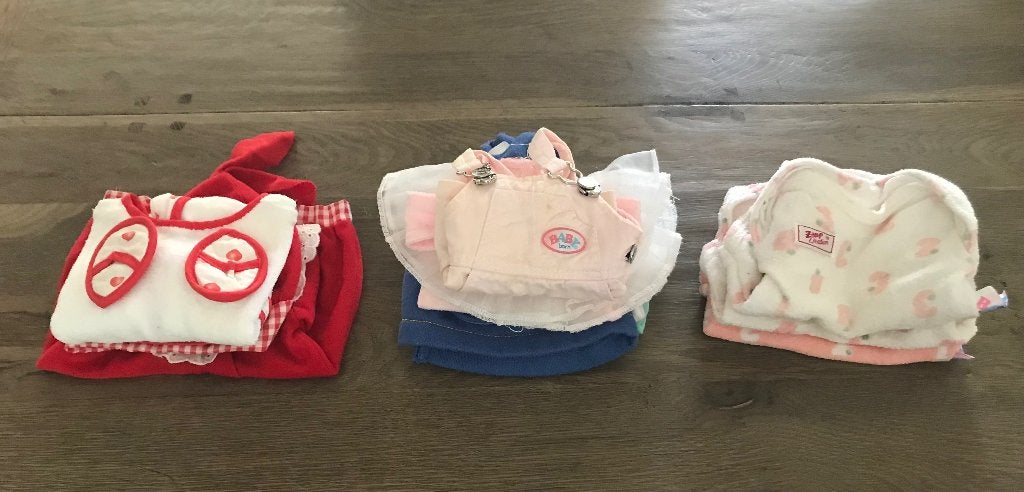 DIVERSE KLEERTJES VAN VOOR  BABY BORN / ZAPF CREATION, Ophalen of Verzenden, Gebruikt, Babypop