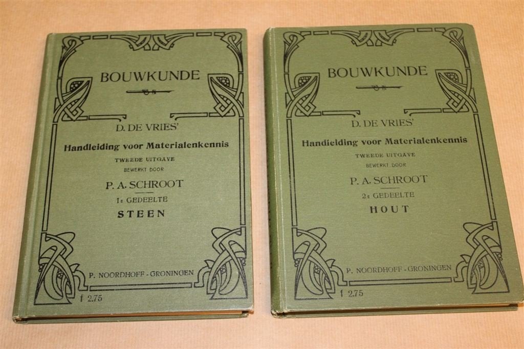 Bouwkunde — Materialen der Bouwambachten, 2 Delen 1918, Boeken, Ophalen of Verzenden, Gelezen, Bouwkunde