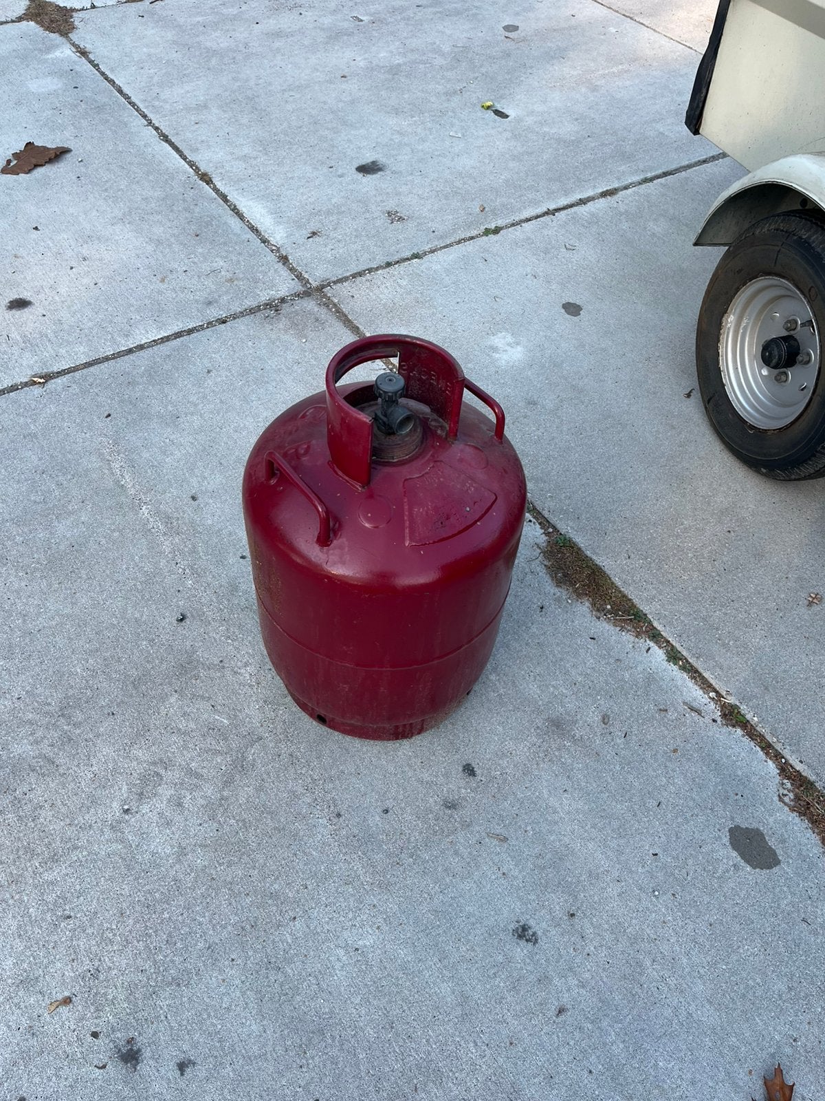 Gasfles 18 kg, Ophalen, Gebruikt