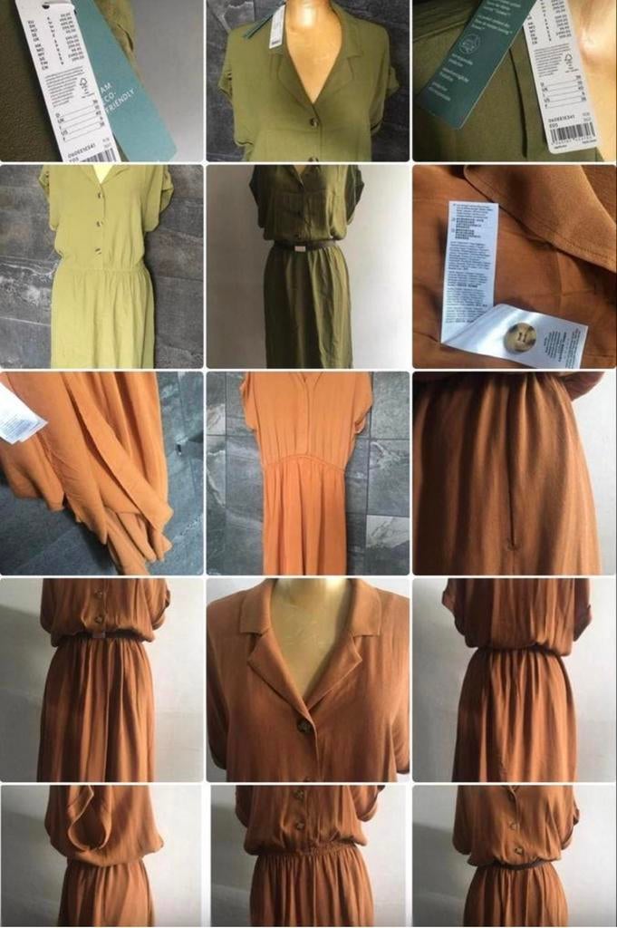 Mooie jurken bruin terracotta geheel gevoerd Nieuw, Kleding | Dames, Maat 38/40 (M), Overige kleuren, Nieuw, Ophalen of Verzenden