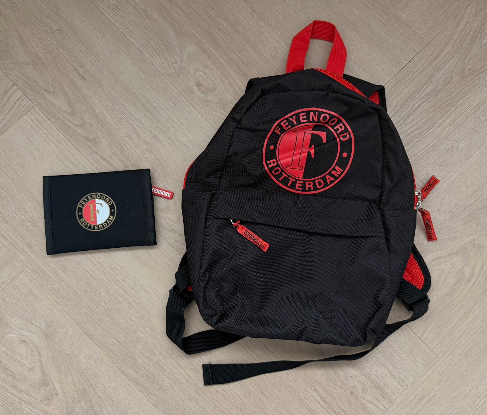 Feyenoord rugzak met portemonnee, Ophalen, Zo goed als nieuw, Rugtas