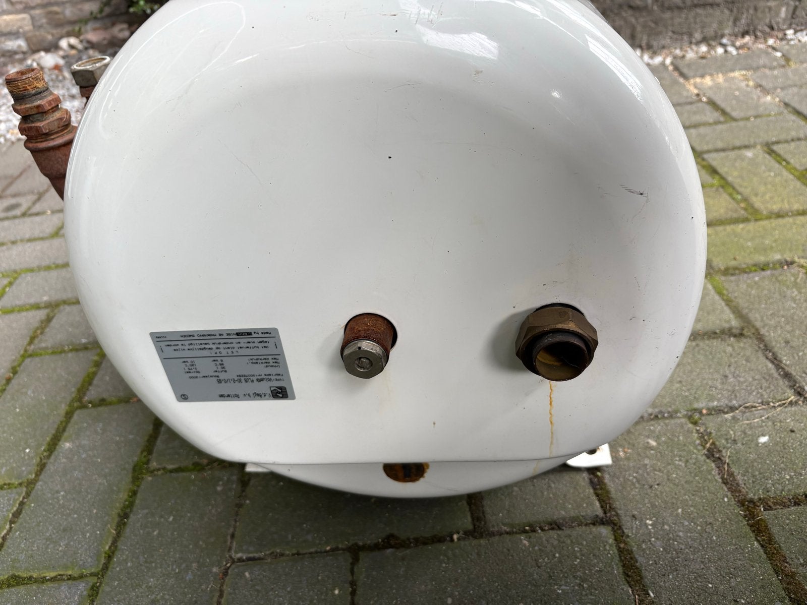 Buffervat / Expansievat 30L, 10 Bar, 125C, Ophalen, Gebruikt, Minder dan 30 cm, Overige typen