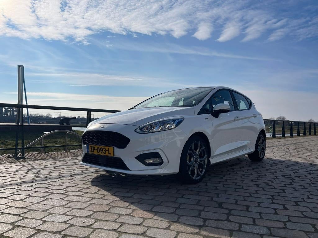 Ford Fiësta 1.0 Ecoboost 100pk 5dr 2019 Wit, Auto's, Ford, Voorwielaandrijving, Stof, Zwart, 580 kg