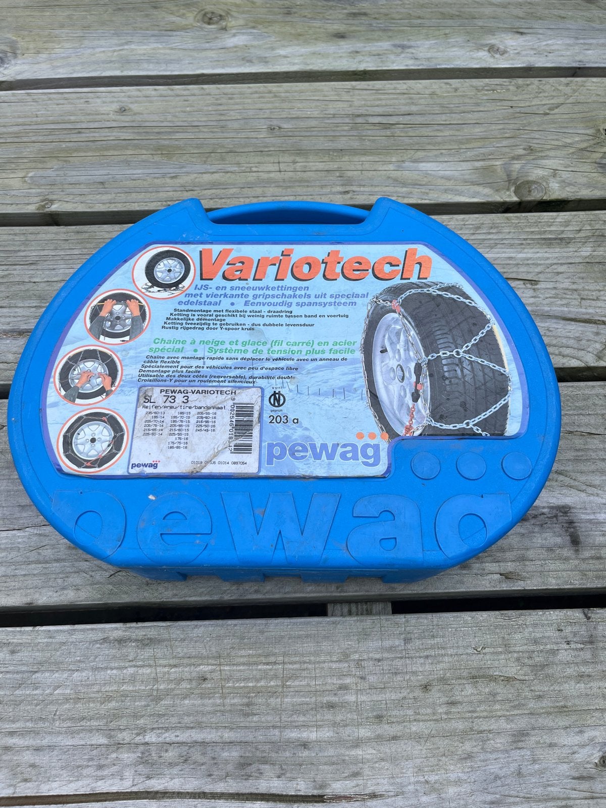 Pewag Variotech Sneeuwkettingen SL 73 3 - Nieuwstaat, Ophalen of Verzenden, Zo goed als nieuw