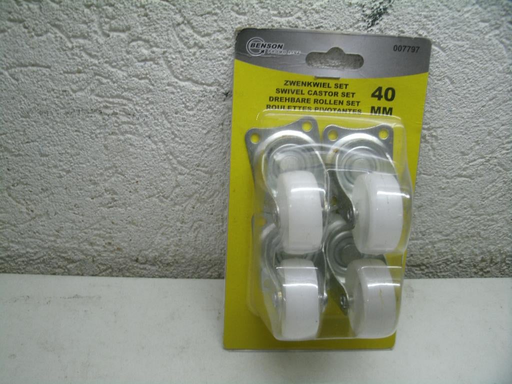 11c zwenk wiel 40mm per 4 stuks, Ophalen of Verzenden