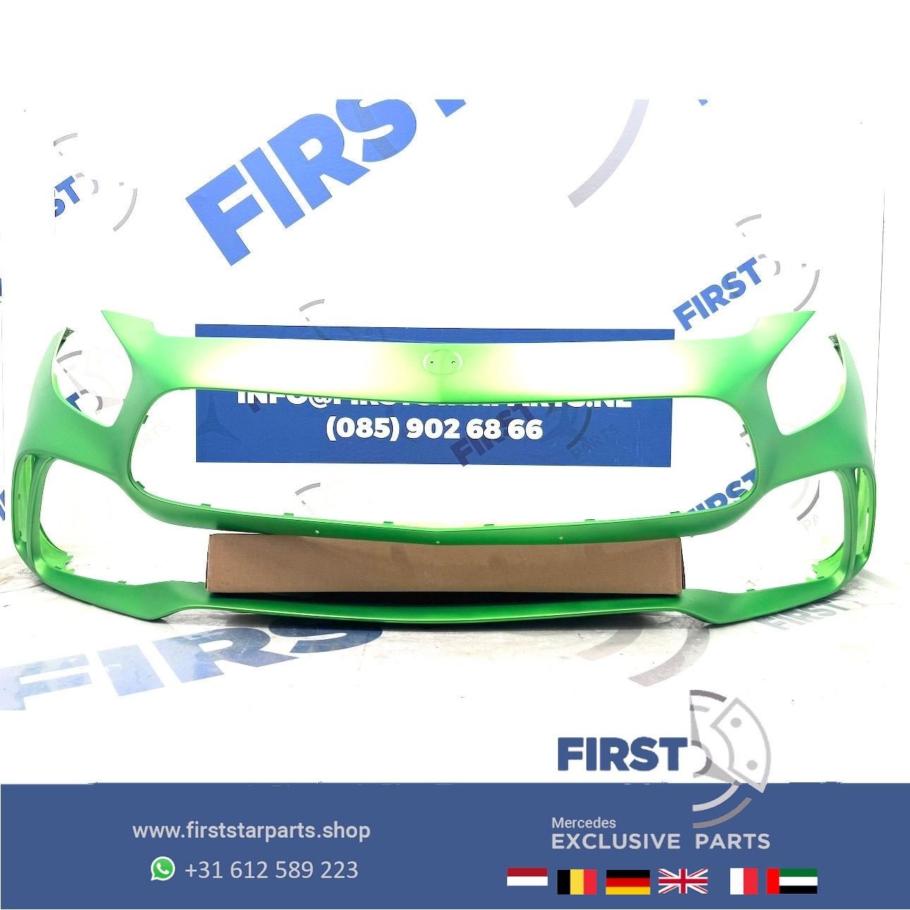 W190 AMG GTR VOORBUMPER A1908858500 origineel Mercedes GT R, Gebruikt, -, Voor, Ophalen of Verzenden