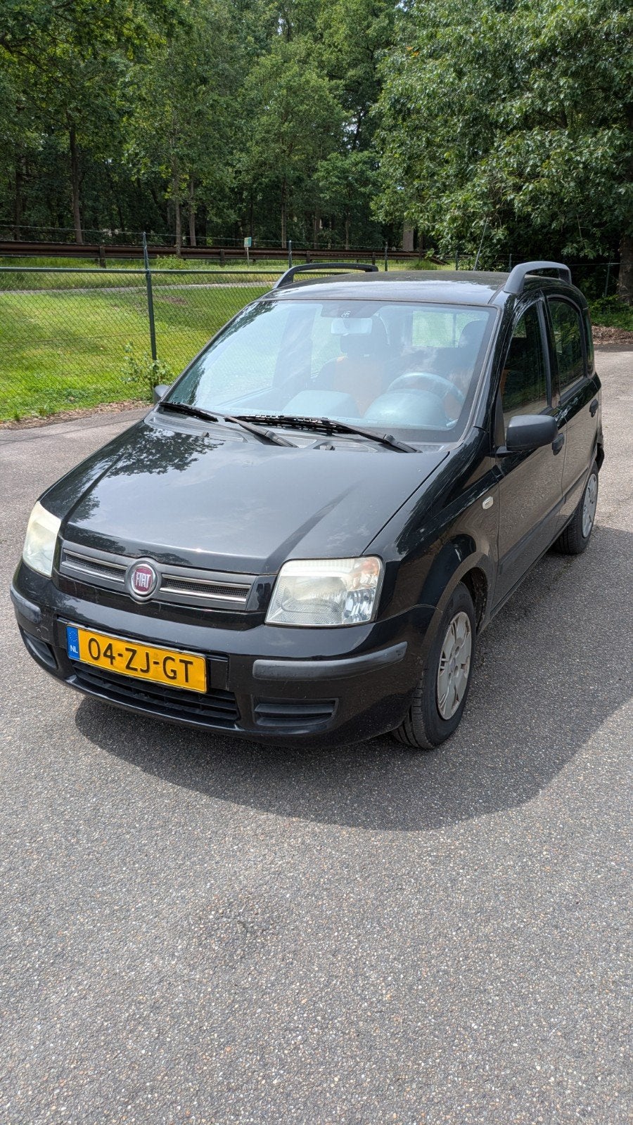 Fiat Panda 1.2 Dualogic 2008 Zwart, Auto's, Fiat, Stof, 840 kg, Zwart, Origineel Nederlands