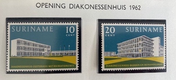 1962 Opening Ziekenhuis 2x  , Ophalen of Verzenden, Postfris